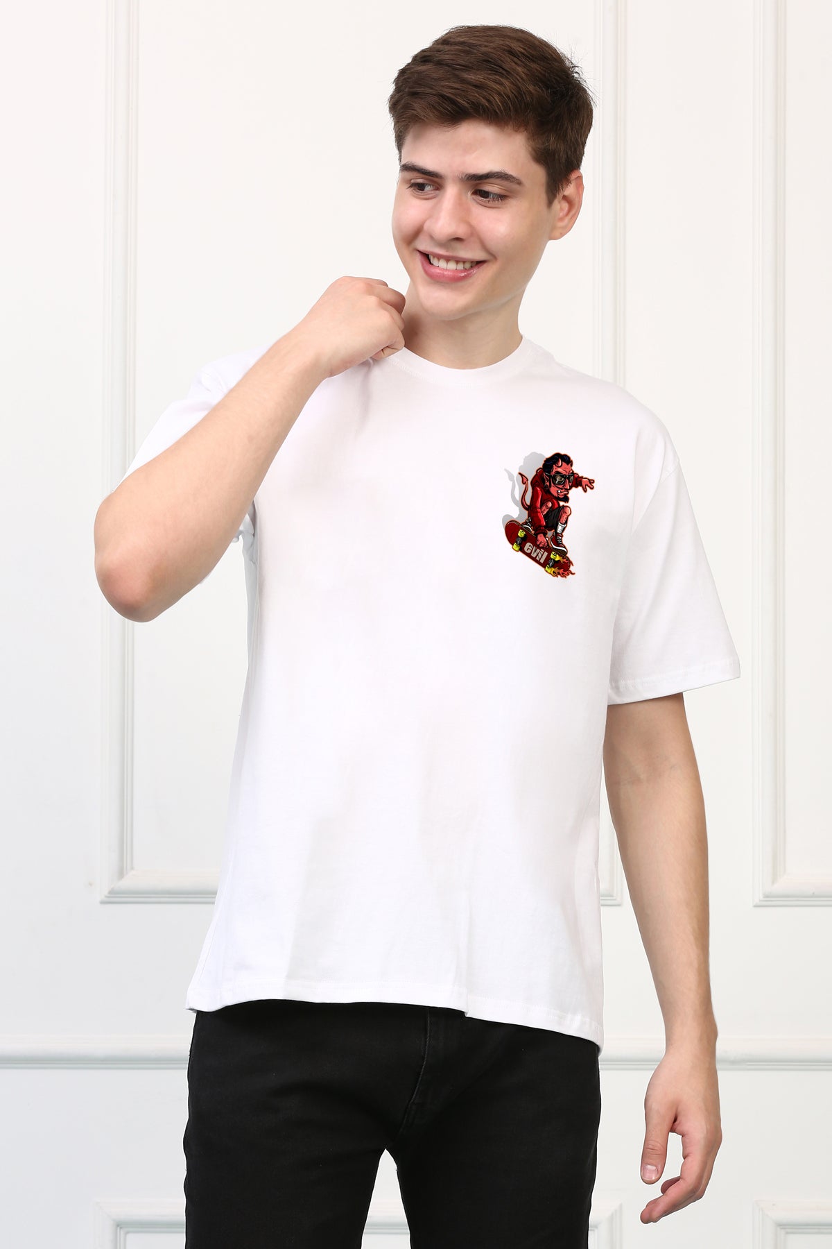 GRAFFITI Devil Oversized  Printed Tshirt