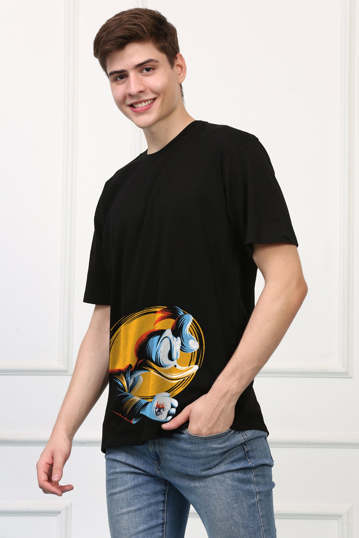 Oversized Disney Design Cartoons Printed Tshirt