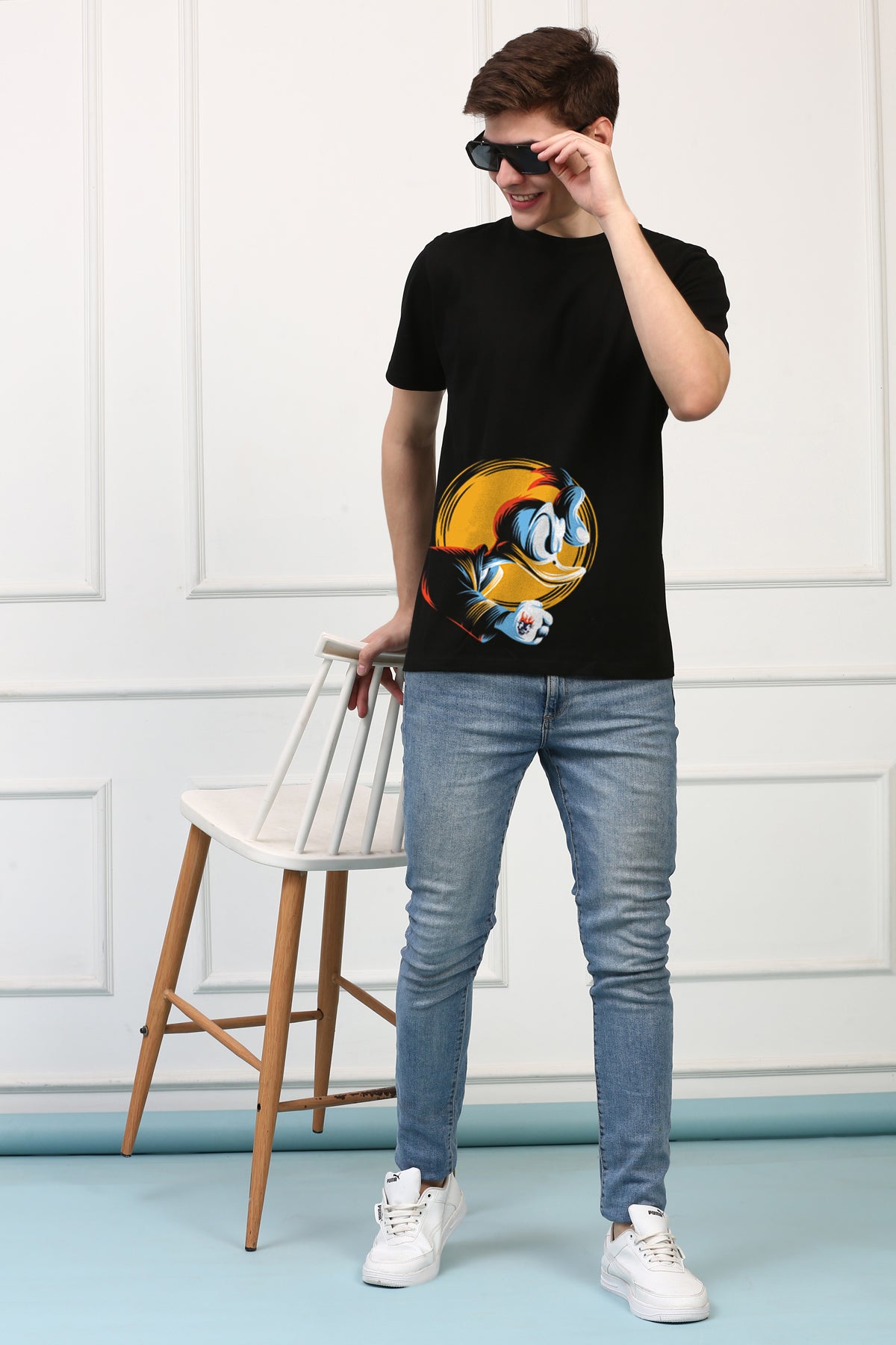 Oversized Disney Design Cartoons Printed Tshirt