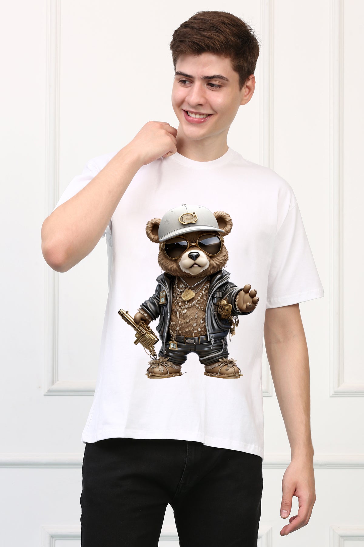 Oversized Don Stylish Cartoons Design Printed Tshirt