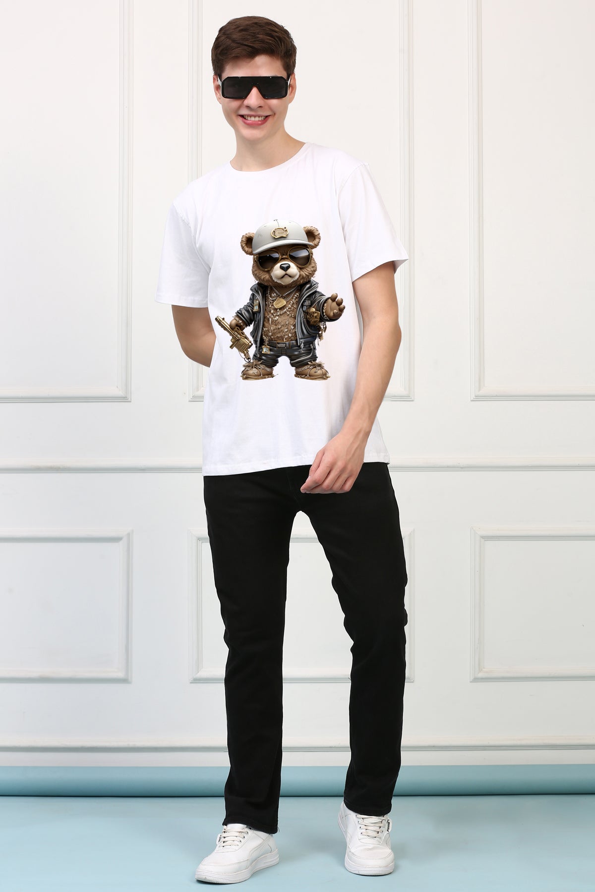 Oversized Don Stylish Cartoons Design Printed Tshirt