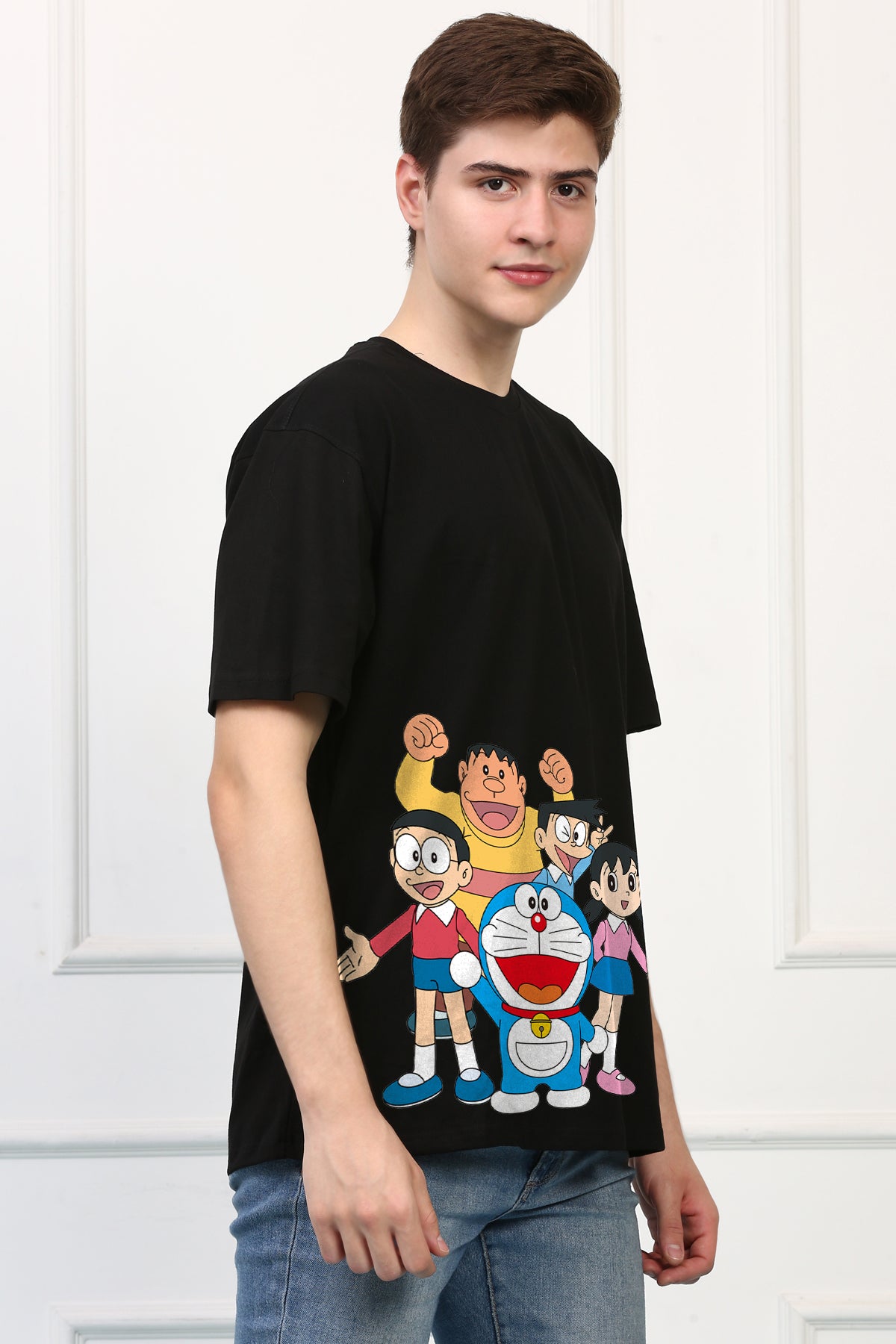 Oversized Doremon Cartoons Printed Tshirt