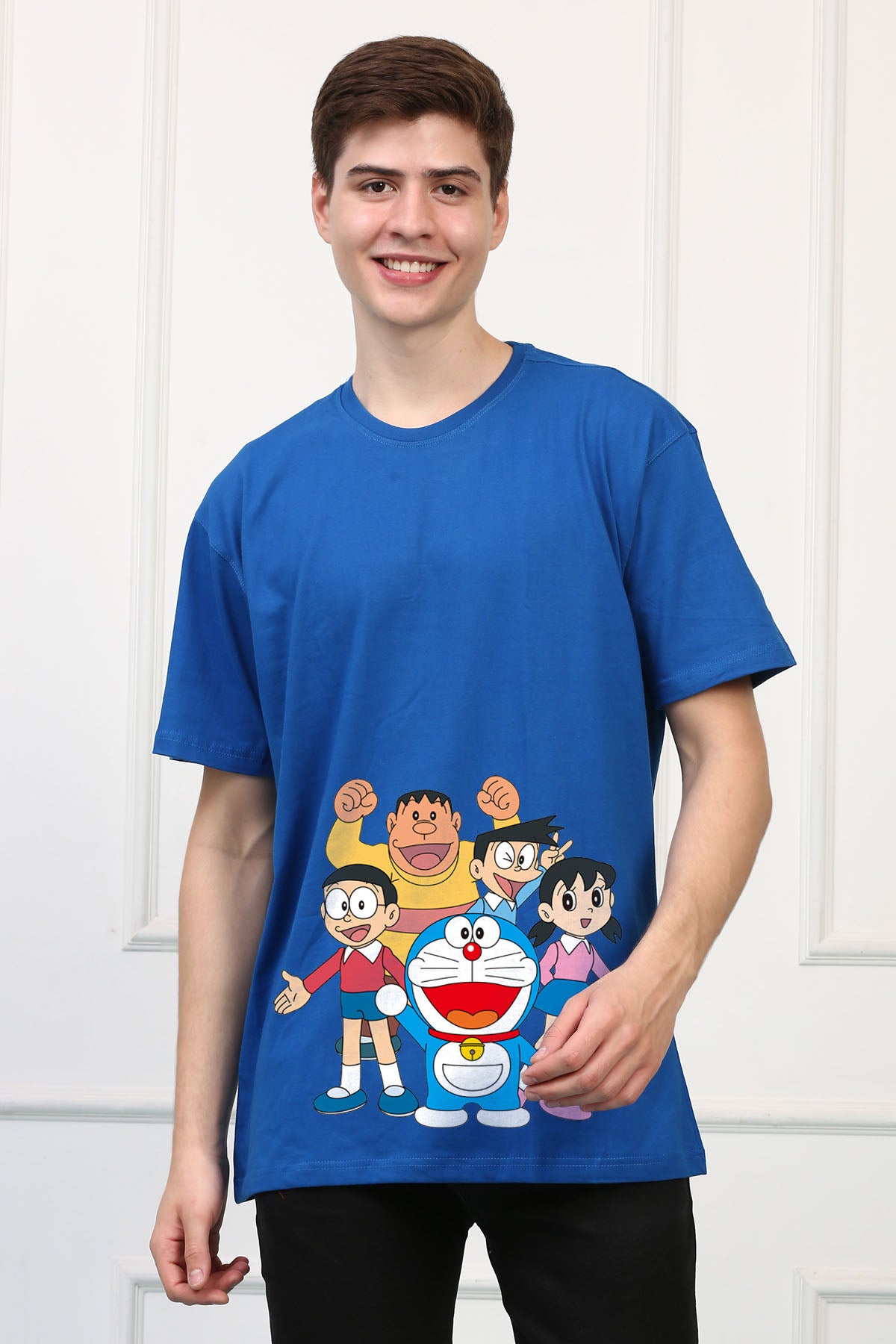 Oversized Doremon Cartoons Printed Tshirt