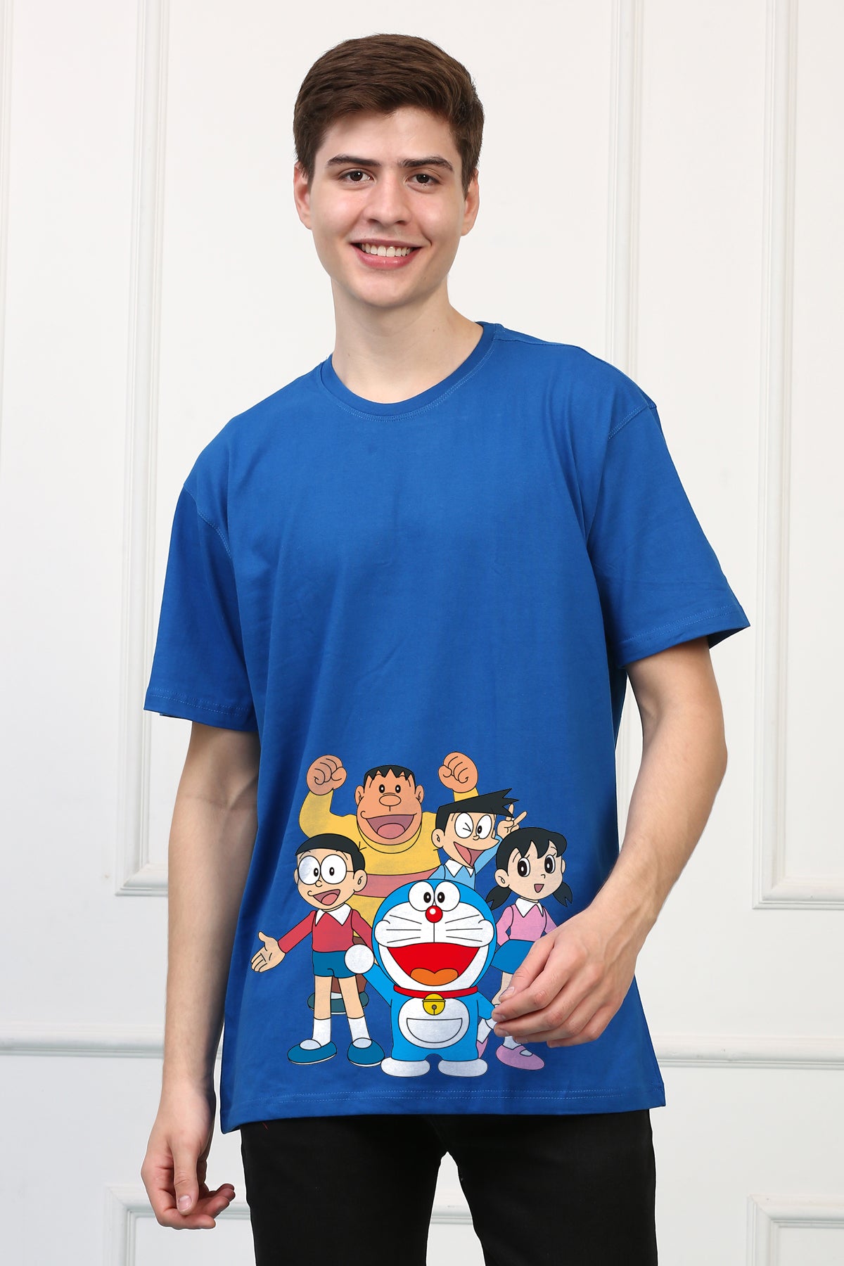 Oversized Doremon Cartoons Printed Tshirt