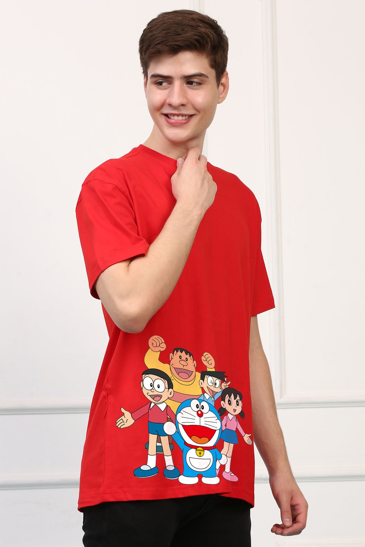 Oversized Doremon Cartoons Printed Tshirt