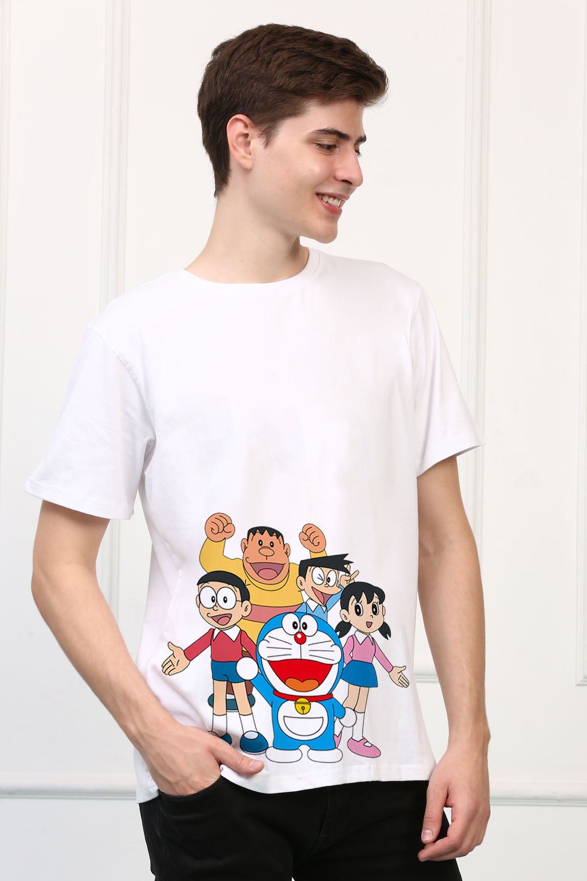 Oversized Doremon Cartoons Printed Tshirt