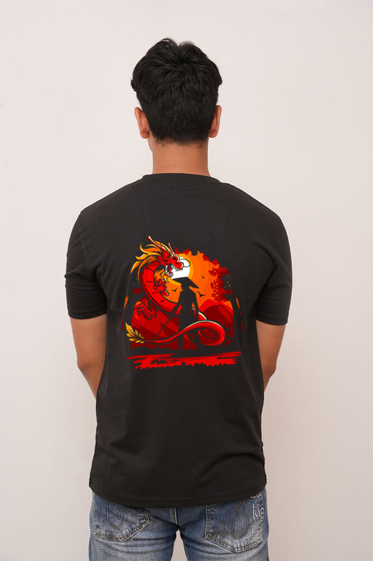 Anime Dragon  Printed Tshirt