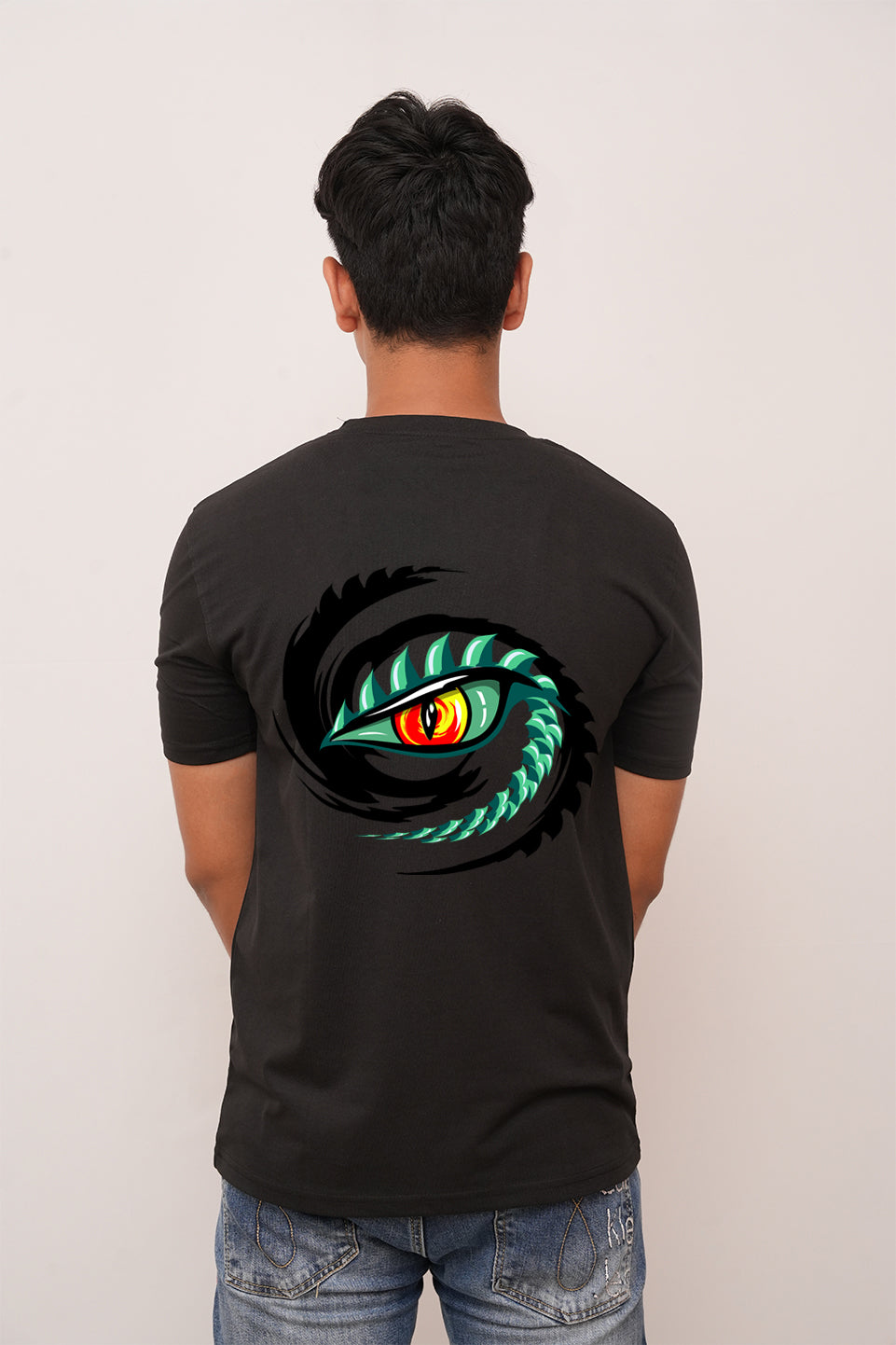 Anime oversized Dragon EYE Printed Tshirt