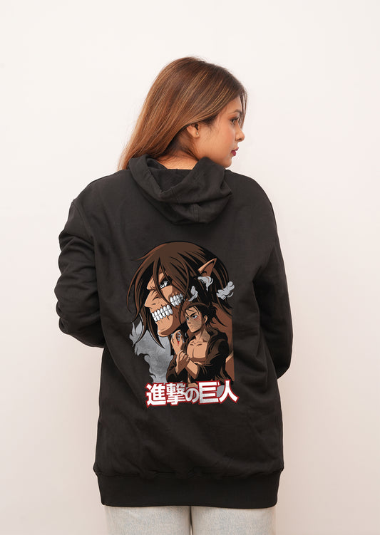 Anime Eren Jeagar Titan  Printed Hoodies