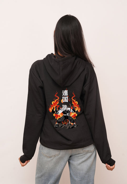 Anime Fire Sword  Printed Hoodies