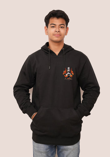 Aniime Fire Sword Printed Hoodies