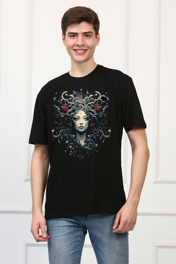 Gothic 20 Oversized  Printed Tshirt