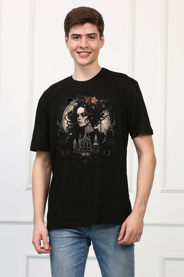 Gothic 2 Oversized  Printed Tshirt