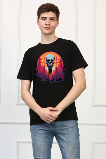 GraveYard 14 Oversized  Printed Tshirt