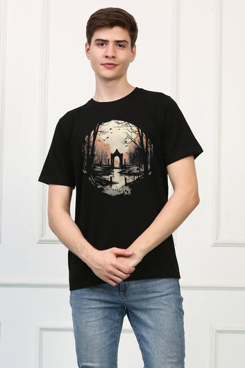 GraveYard 19 Oversized  Printed Tshirt