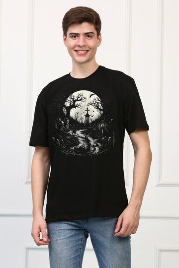 GraveYard 2 Oversized  Printed Tshirt