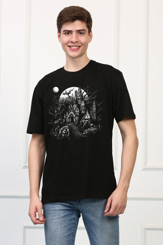 GraveYard 4 Oversized  Printed Tshirt