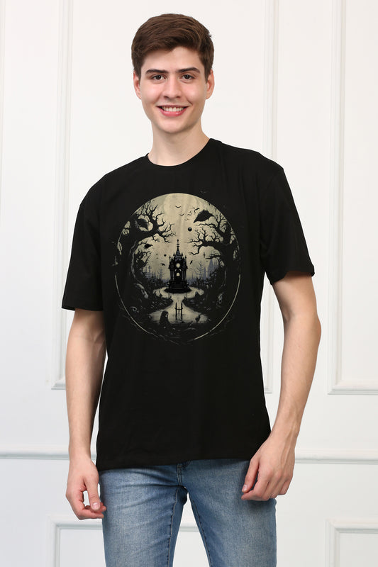 GraveYard 7 Oversized  Printed Tshirt