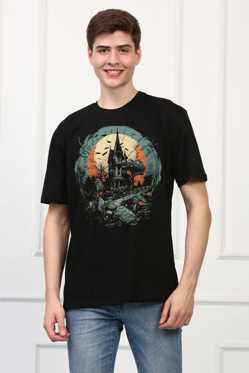 GraveYard 8 Oversized  Printed Tshirt