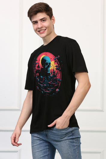 GraveYard 9 Oversized  Printed Tshirt