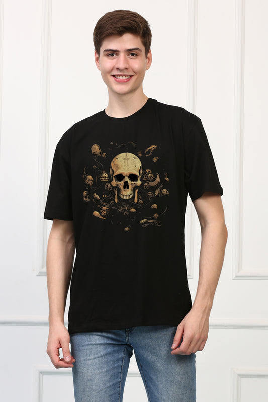 Grim 1 Oversized  Printed Tshirt