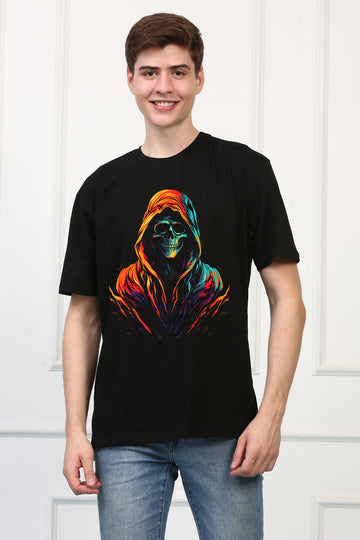 Grim Reaper 13 Oversized  Printed Tshirt