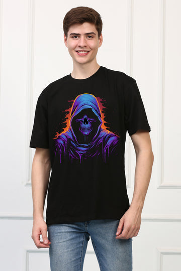 Grim Reaper 16 Oversized  Printed Tshirt