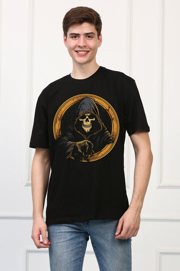 Grim Reaper 17 Oversized  Printed Tshirt