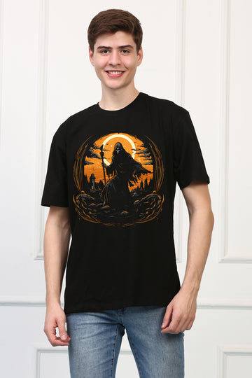 Grim Reaper 2 Oversized  Printed Tshirt