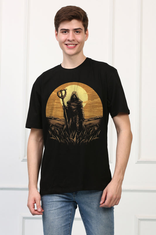 Grim Reaper 5 Oversized  Printed Tshirt