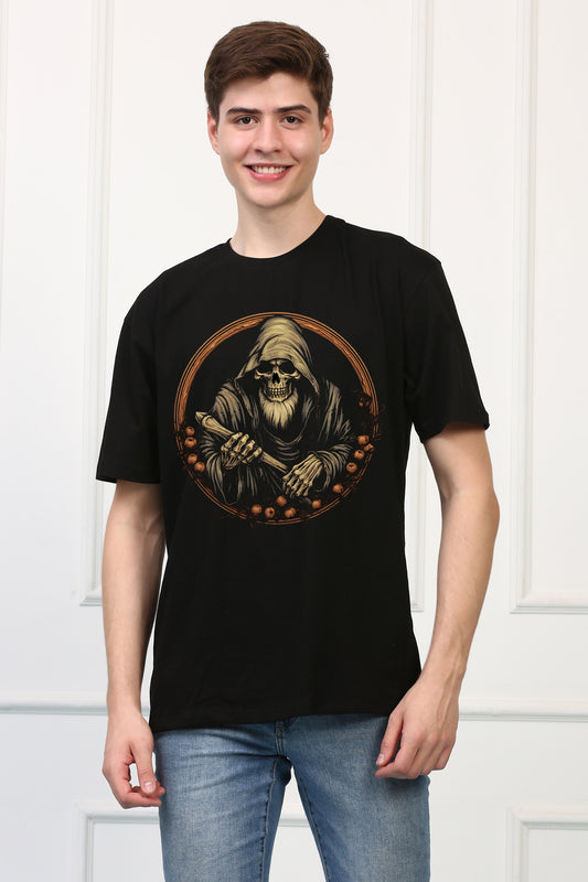 Grim Reaper 8 Oversized  Printed Tshirt