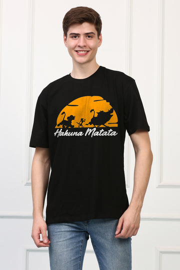 Oversized Hakuna Matata Printed Tshirt