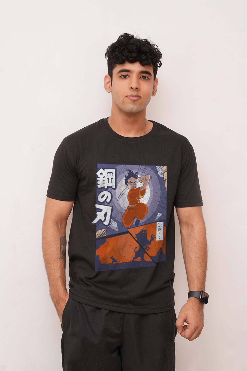 Anime oversized Hand Down Printed Tshirt