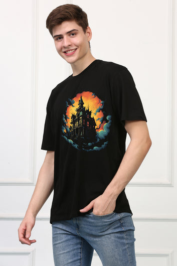 Haunted 15 Oversized  Printed Tshirt