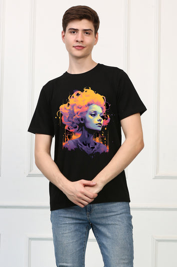 Haunted 9 Oversized  Printed Tshirt