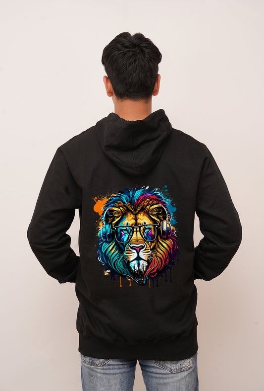 Graffitti Lion Printed Hoodies