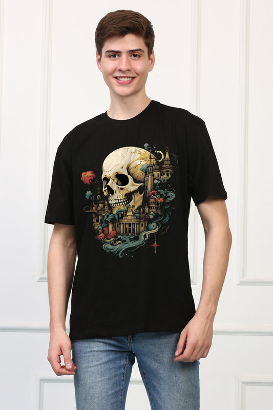 Macabre 23 Oversized  Printed Tshirt