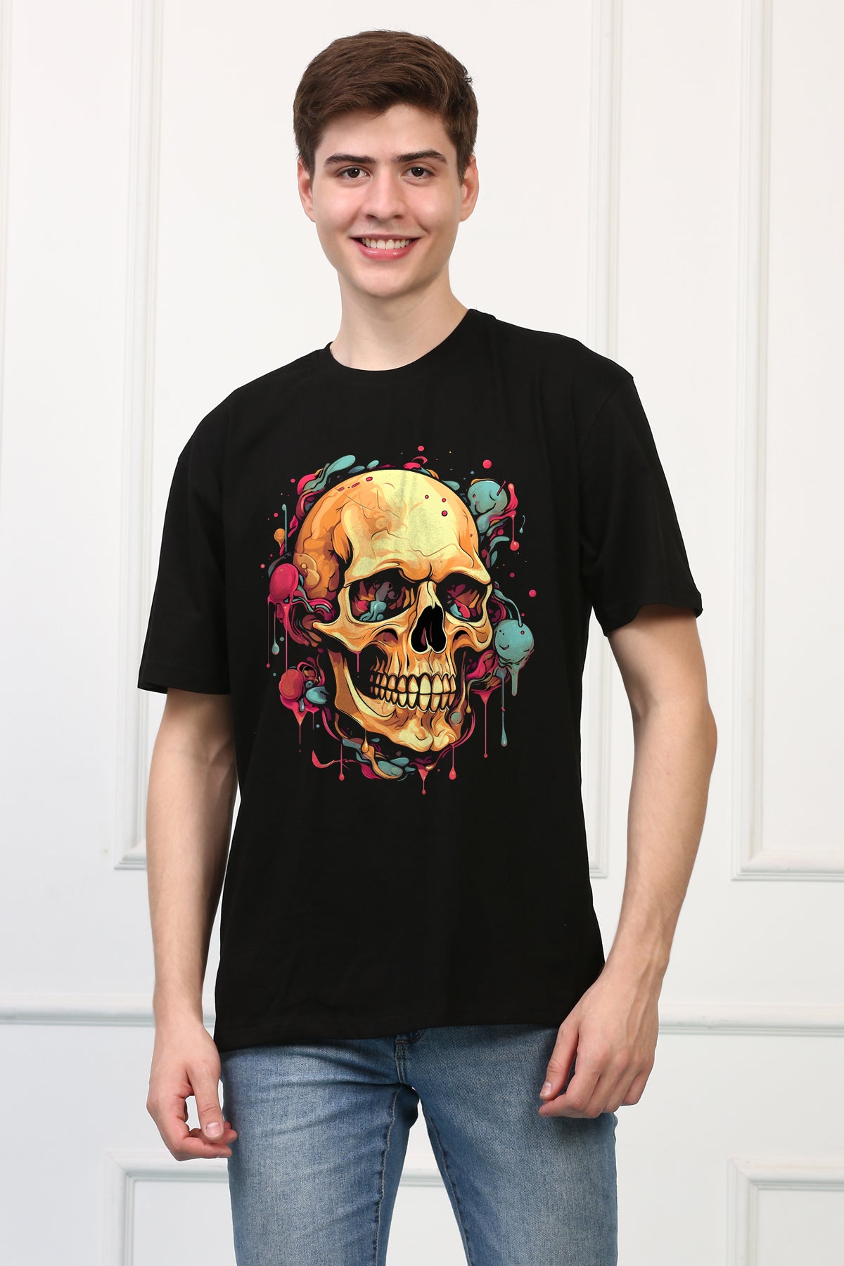 Macabre 32 Oversized  Printed Tshirt