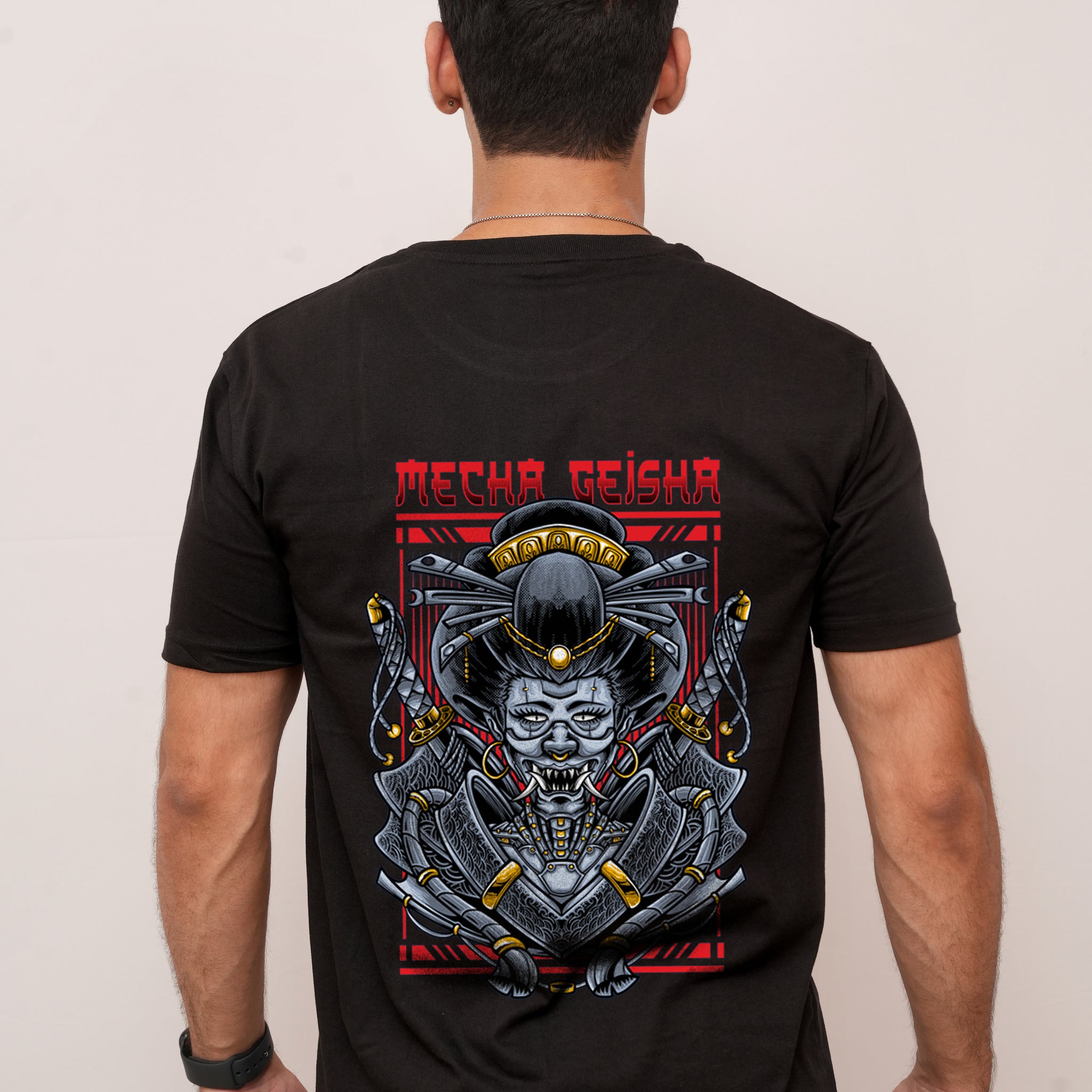 Anime Mecha - geisha Printed Tshirt