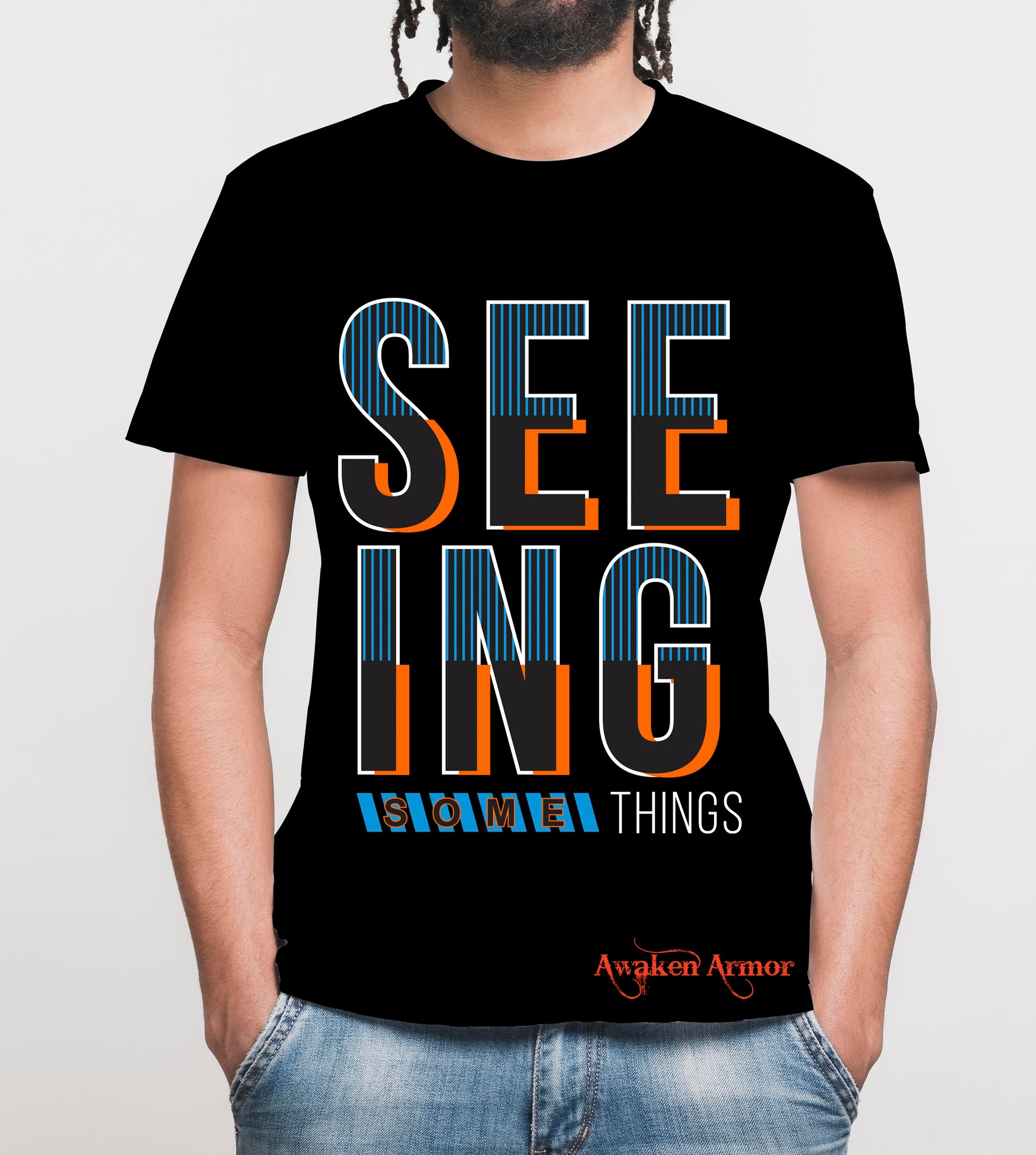 Men's Seeing Printed T shirt