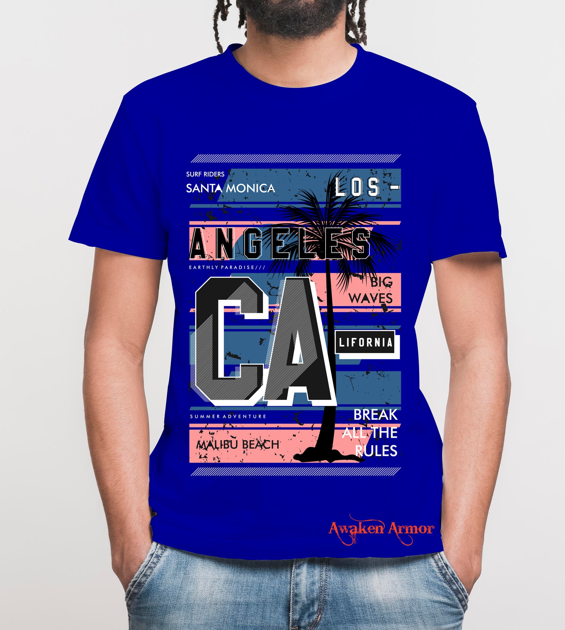 Men California Printed T shirt