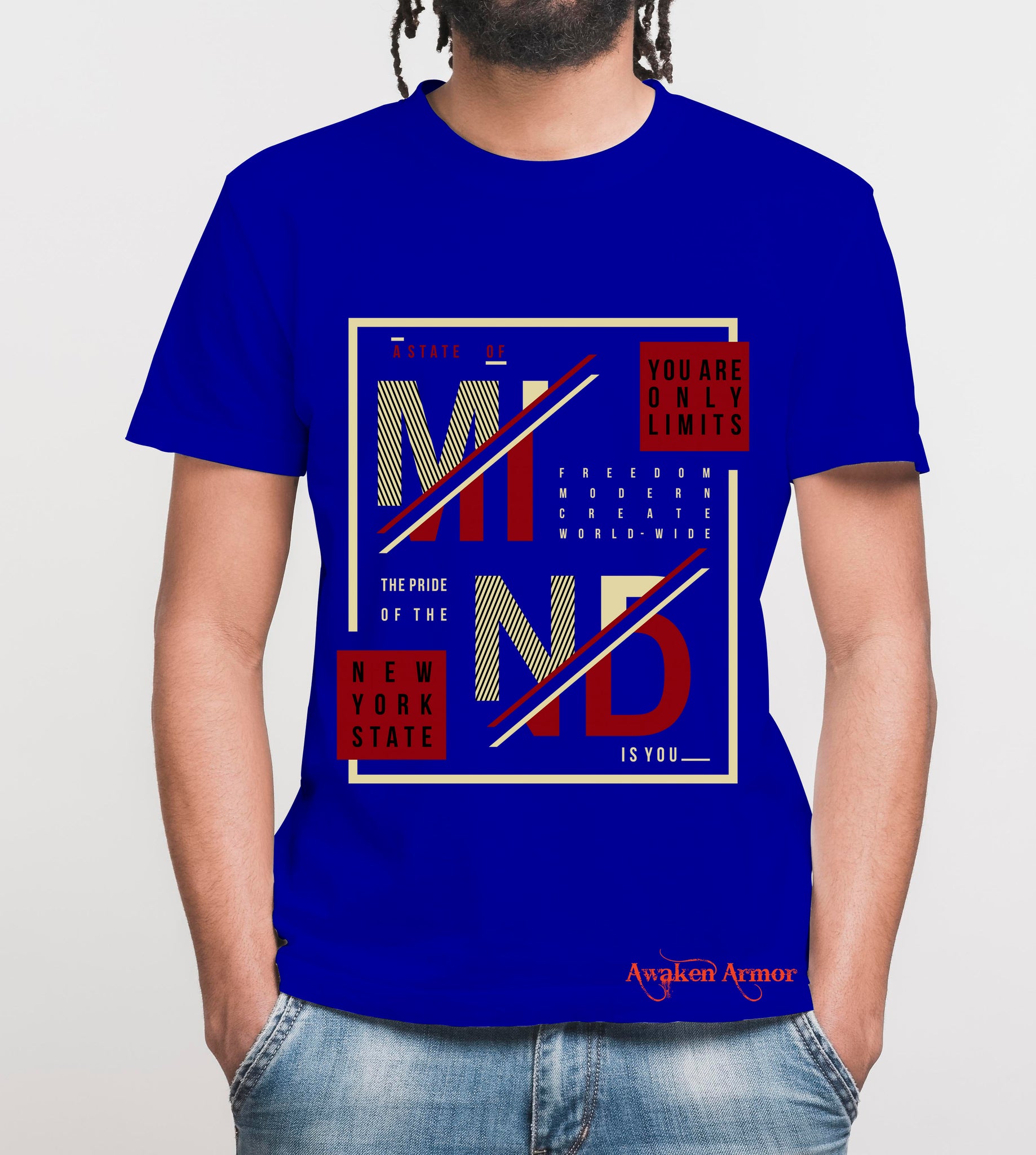 Men's New York State Printed T shirt