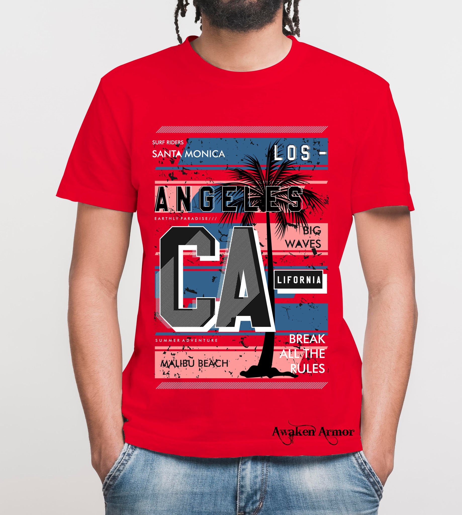 Men California Printed T shirt