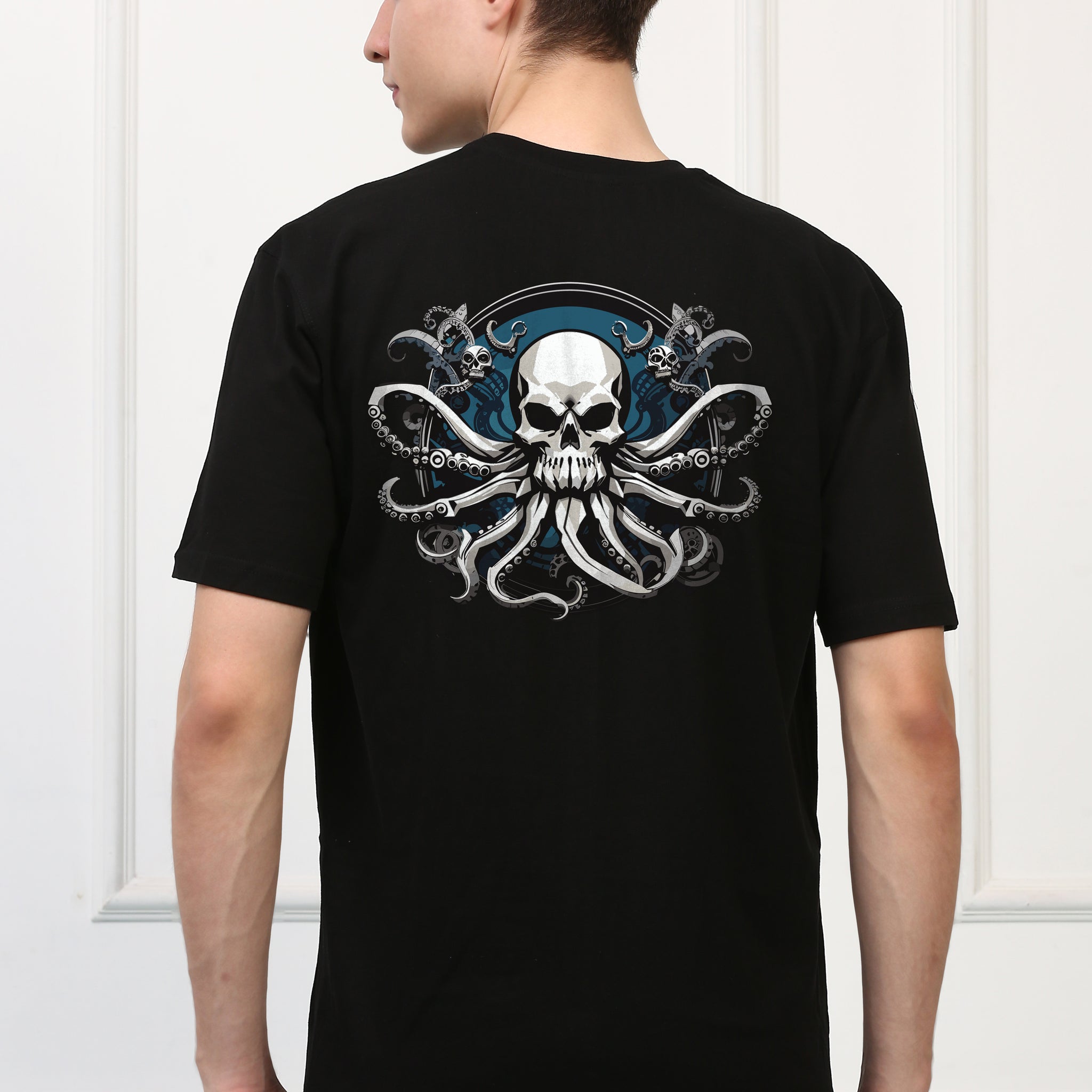 Octopus Skull Printed  T-shirt