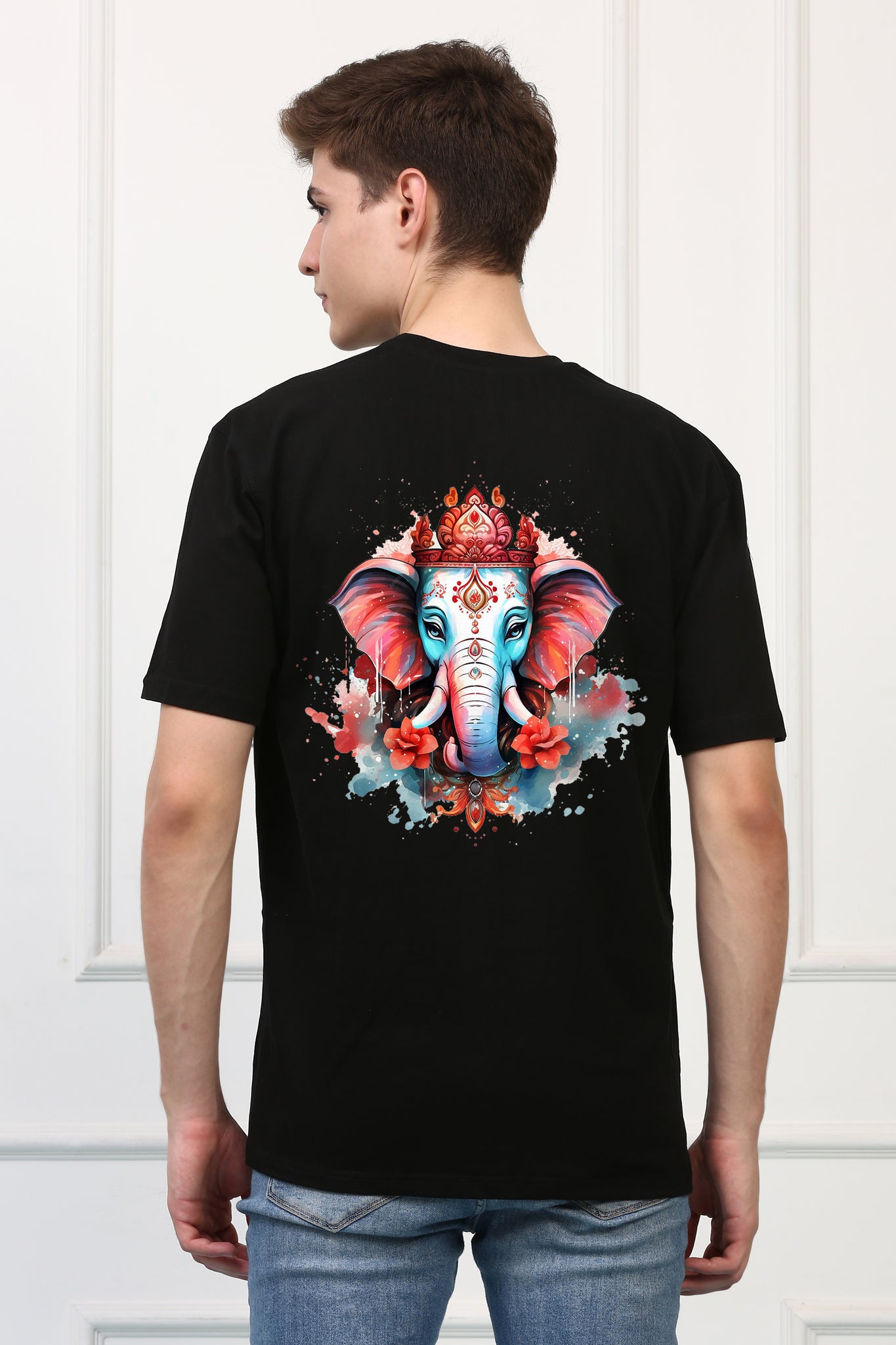 Men's Beautiful Ganesh Ji  Printed Tshirt