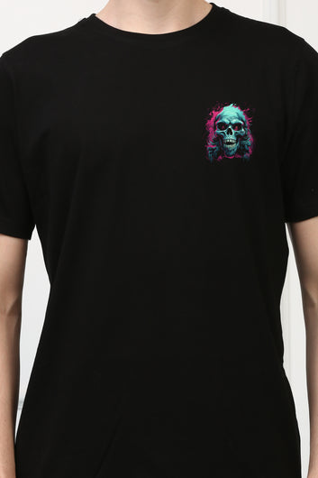 Haunted Skull  Printed  T-shirt