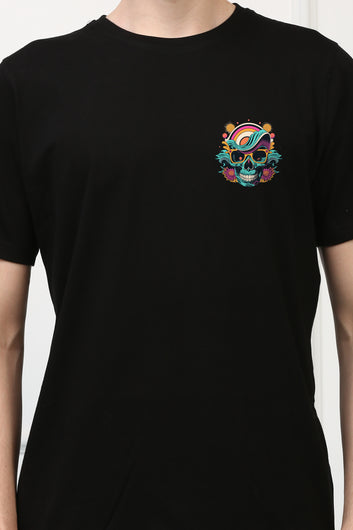 Pumpkin Pete Skull Printed T shirt