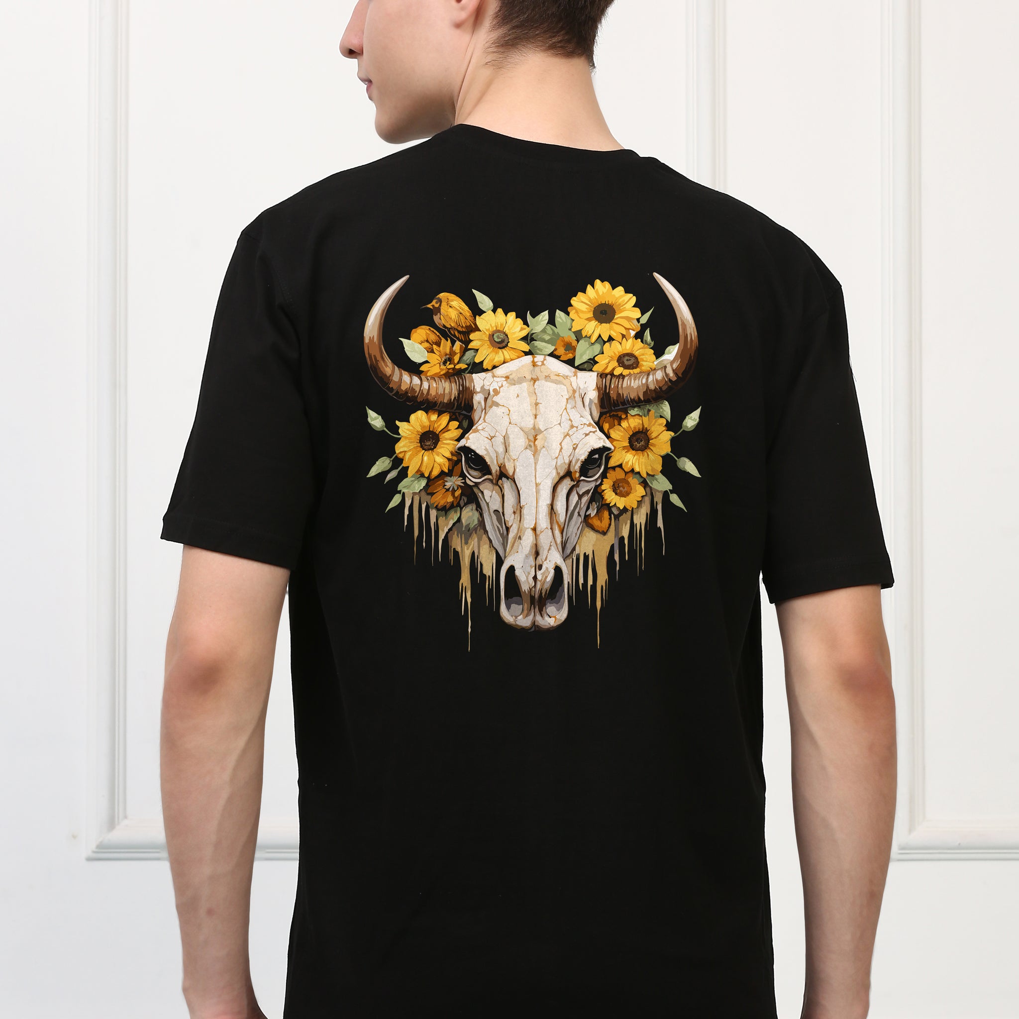 Skelly Skull Printed  T-shirt