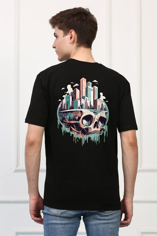 Skull City  Printed  T-shirt