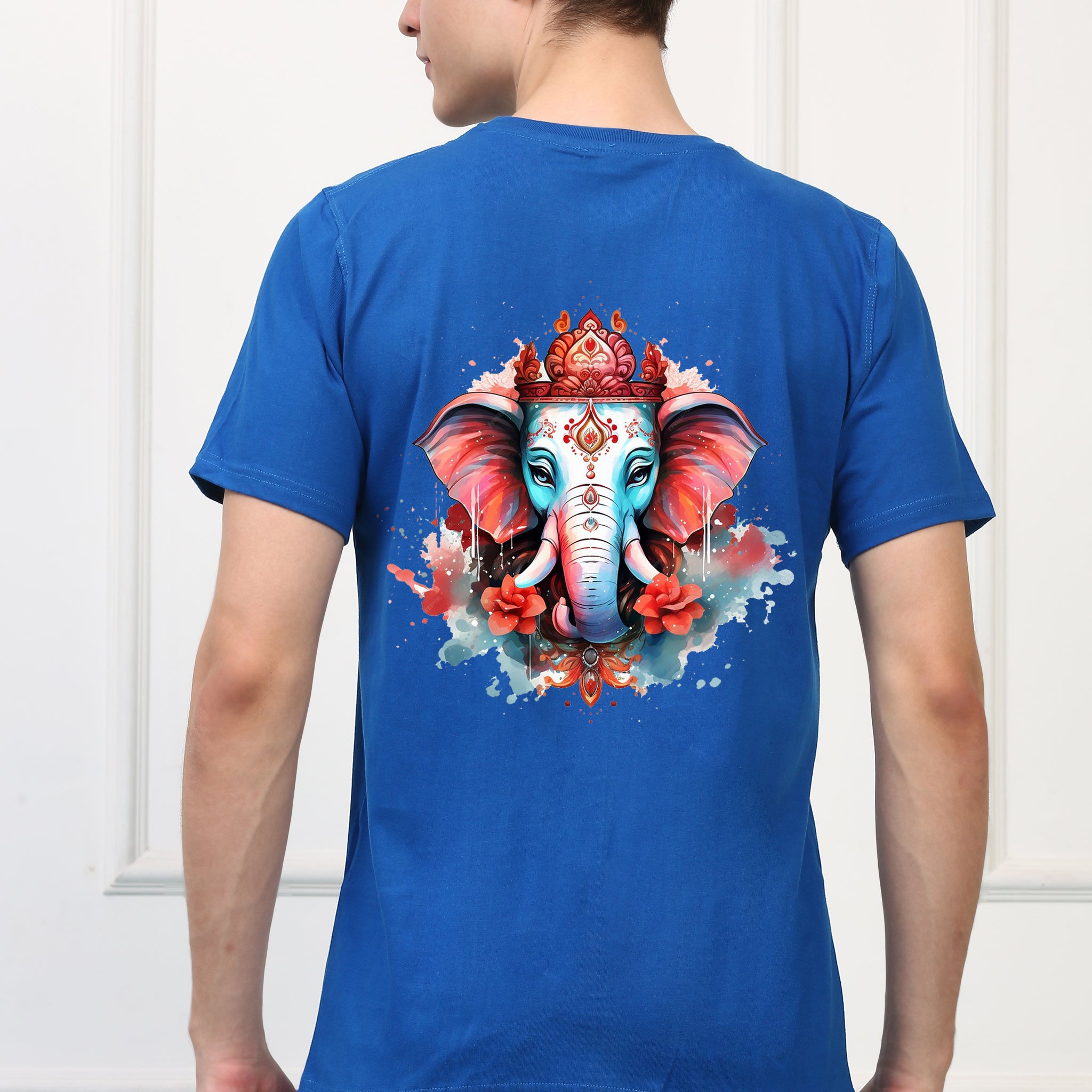 Men's Beautiful Ganesh Ji  Printed Tshirt